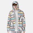 thumbnail image 4 of Kll Cartoon Dinosaurs Print Men'S Women’s Upf 50+ Sun Protection Outdoor Hoodie Jacket Long Sleeve Fishing Hiking Performance Shirt- 3x-Large, 4 of 8