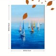 thumbnail image 3 of Abstract Sailboat Canvas Print Wall Art, Modern Nautical Decor for Living Room Bedroom Apartment Studio Guest Room, 3 of 8