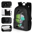 thumbnail image 3 of Invader Zim Casual Backpack Lightweight Daypack Bookbag Printed Shoulder Bag Rucksack, 3 of 8