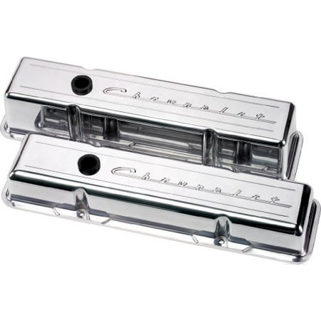 Stroker Short Block - Billet Specialties 95123 Small Block Valve Covers - Short