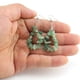 thumbnail image 4 of Nvzi Pendientes de piedra natural personalizados, pendientes colgantes con cuentas de piedra natural irregulares (rojo claro), 4 of 4