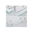 thumbnail image 4 of Estantes Organizador Repisas para Baño tangular 4 pzs Color AGUA, 4 of 4