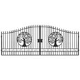 thumbnail image 5 of Chery Industrial 20x8 ft Dual Swing Driveway Steel Gate with Tree Design, 5 of 10