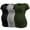 Black/Light Grey/Army Green, variant on Women's V Neck Maternity Tops Clothes Short Sleeve Pregnancy T Shirts 3-Pack