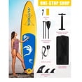 thumbnail image 3 of 11FT Inflatable Stand up Paddle Board Ultra-Thick Durable PVC w/Premium SUP Accessories & Carry Bag |upgraded paddle boards w/ 3 Fish Fin for Paddling |Up to 350LB, 3 of 6