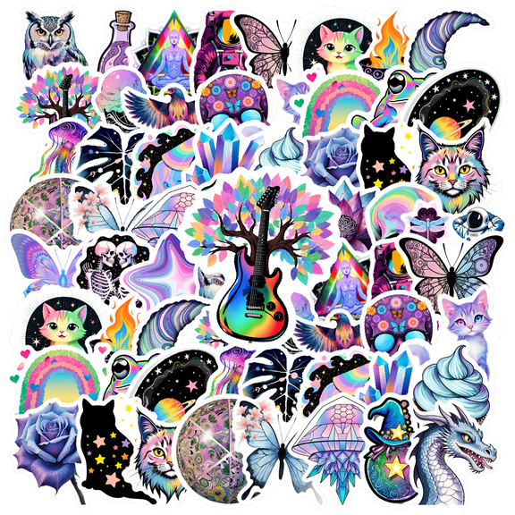 35pcs Colorful Stickers Animal Stickers Cute Stickers for Laptops Notebooks Suitcases
