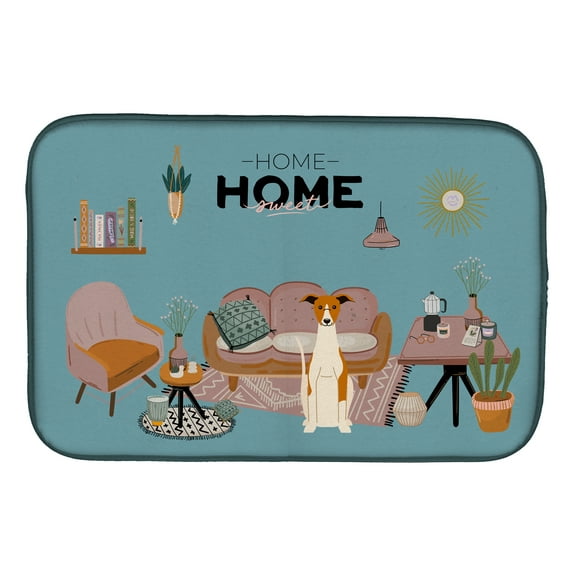 Whippet Sweet Home Dish Drying Mat