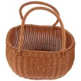 thumbnail image 1 of OHOIOLLA Cesta Portátil Con Asa Para Picnic Snacks Color Marrón, 1 of 6