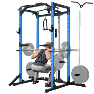 Mikolo Power Rack Cage, 1500 lbs Weight Rack with Cable Crossover ...