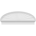 thumbnail image 3 of Ekena Millwork 46"W x 18-3/8"H x 2-3/4"P Elliptical Sunburst Architectural Grade PVC Combination Pediment, 3 of 7