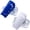 Blue and White, variant on 2 Pairs Soccer Shin Guards with Compression Sleeves – Breathable Ultra-Lightweight Protective Pads for Youth, Teens, Boys, Girls, and Adults
