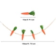 thumbnail image 2 of Easter Decorations Carrot Party Wall Hanging Carrot Banner Fabric Door Wreath Ribbon Christmas Spheres to Decorate Stained Glass Hanger Rings for Car Stained Glass Decorations Hanging, 2 of 3