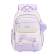 thumbnail image 2 of CUZIBR Kids Backpack School Bag Large Capacity Cute Star Pattern School Backpack Multi Pockets Water Resistant Bookbag Adjustable Padded Straps Rucksack For Teen Girls, 2 of 3