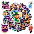 thumbnail image 5 of 35pcs Neon Cartoon Stickers Stationery Stickers Glow Party Stickers Kids Stickers PVC Graffiti for Laptops Suitcase Notebooks, 5 of 9