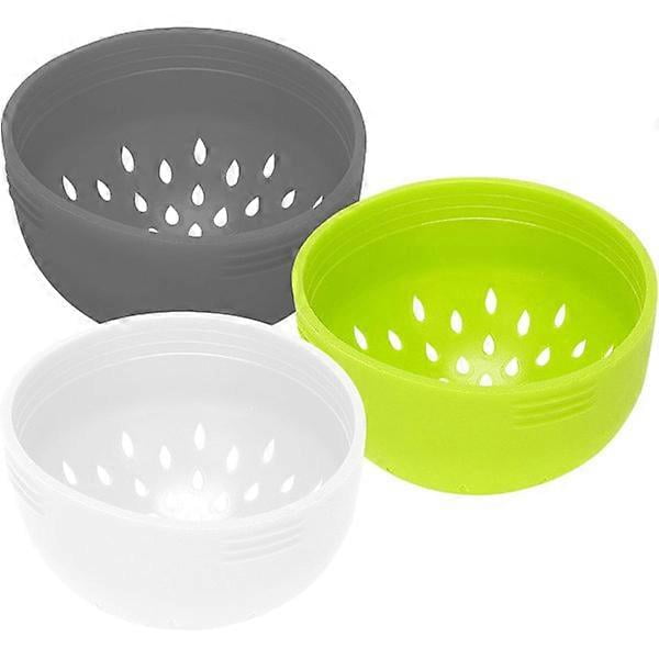 3pcs Silicone Sieve, 3 colors, space-saving mini canning jar sieve and strainer, kitchen utensils