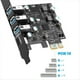 thumbnail image 3 of Tarjeta de Expansión PCIE A USB 3.0 de 3 Puertos + Tipo C de 1 Puerto para Computadora, Sin Adaptador de Fuente de Alimentación Externa., 3 of 5