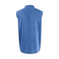 thumbnail image 4 of Mens Sleeveless Shirt Quarter Zip Muscle Tank Top Washed Vintage Shirts Chest Pocket Casual Retro Summer Top, M, 4 of 4