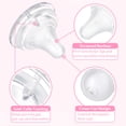 thumbnail image 5 of LittleForBig Silicone Soft Touch Adult Bottle Nipples Replacement Teat Compatible with LittleForBig Bottles - Textured Surface 3-Pack, 5 of 8