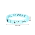 thumbnail image 2 of CRAFTHROU 10 Pcs Bracelets Lumineux Ronds en Silicone Vert pour Graduations Lycée et Université, 2 of 6