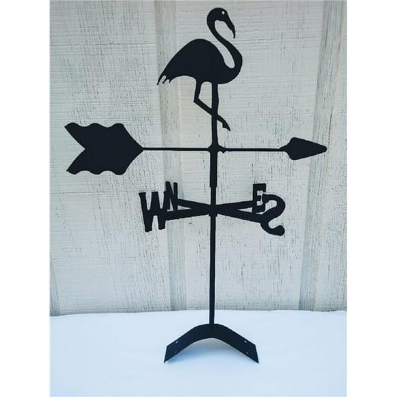 The Lazy Scroll  Flamingo Roof Mount Weathervane
