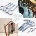 thumbnail image 5 of ifundom 15Pcs Screw Hooks Hanging Eyebolt Hooks for Storage and Organization, Metal Hardware, 5 of 8