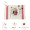 thumbnail image 3 of Pvc Sets de Table à Manger Set de Table Imperméable Résistant à la Chaleur Élégant Motif Rayé Idéal pour la Maison Cuisine Sets de Table Étanches, 3 of 8