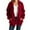 Red, variant on BLTIBY Women's Fall Winter Jacket Hooded Double-Faced Fleece Checked Printed Fuzzy Zip up Drawstring Casual Warm Lightweight Coat with Pockets Dark Gray XXL
