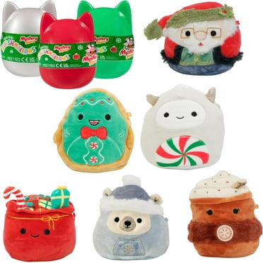 Squishmallows Original 4" Holiday Mystery Capsules (3 Pack) - Official Jazwares Plush - Collectible Soft & Squishy Mini Stuffed Animal Toy - Gift for Kids, Girls & Boys (Styles May Vary)