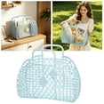 thumbnail image 2 of 10"x 4.2"x 8.7" Small Jelly Bags - Reusable Gift Basket | Beach Bag, Bridal, Easter Basket For Women Men, 2 of 6