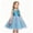 Blue, variant on Toddler Girls Sparkly Sequin Rainbow Tulle Dress Soft Cotton Lining Flower Waist Princess Gown for Special Occasion Photoshoot Halloween