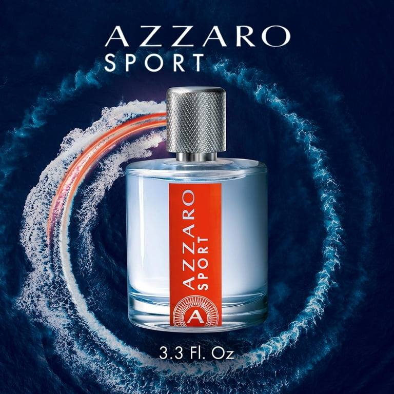 Azzaro Sport Eau de Toilette Spray 3.38 oz, Lavender, Grapefruit