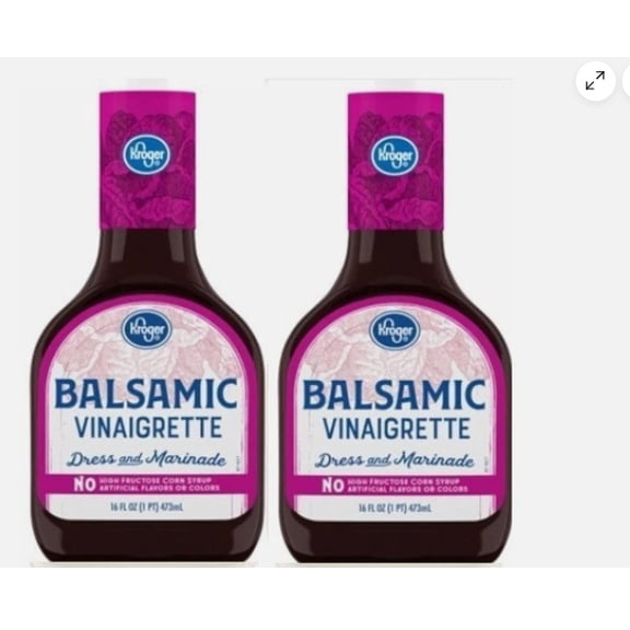 Balsamic Vinaigrette Salad Dressing & Marinade (2 bottles, 16 oz each bottle)