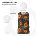 thumbnail image 3 of Pofeuu Sunflowers Print Basketball Jersey, Shirts for Men Youth Basketball Jersey Crew Neck-Medium, 3 of 6