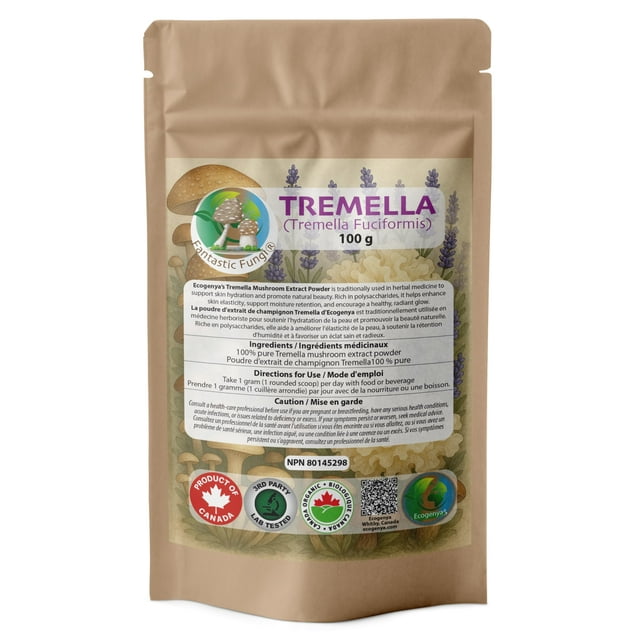 Extracto nutritivo de hongo Tremella en polvo | Polvo de extracto de tremella altamente concentrado (100 gramos)