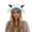 White, variant on Bainana Winter Hat For Women Color Block Stretchy Earflap Santa Hats With Deer Fashion Warm Women Outdoor Headwear Beige