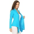 thumbnail image 3 of Women's Solid Open Front Long Sleeve Lightweight Soft Basic Sweater Cardigan, 3 of 4