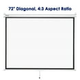 thumbnail image 4 of Instahibit 72" Projection Screen Pull Down 4:3 4K HD Manual Retractable Projector Screen with Auto-Locking Wall Mounted Home Theater Indoor Outdoor Movie Night, 4 of 11
