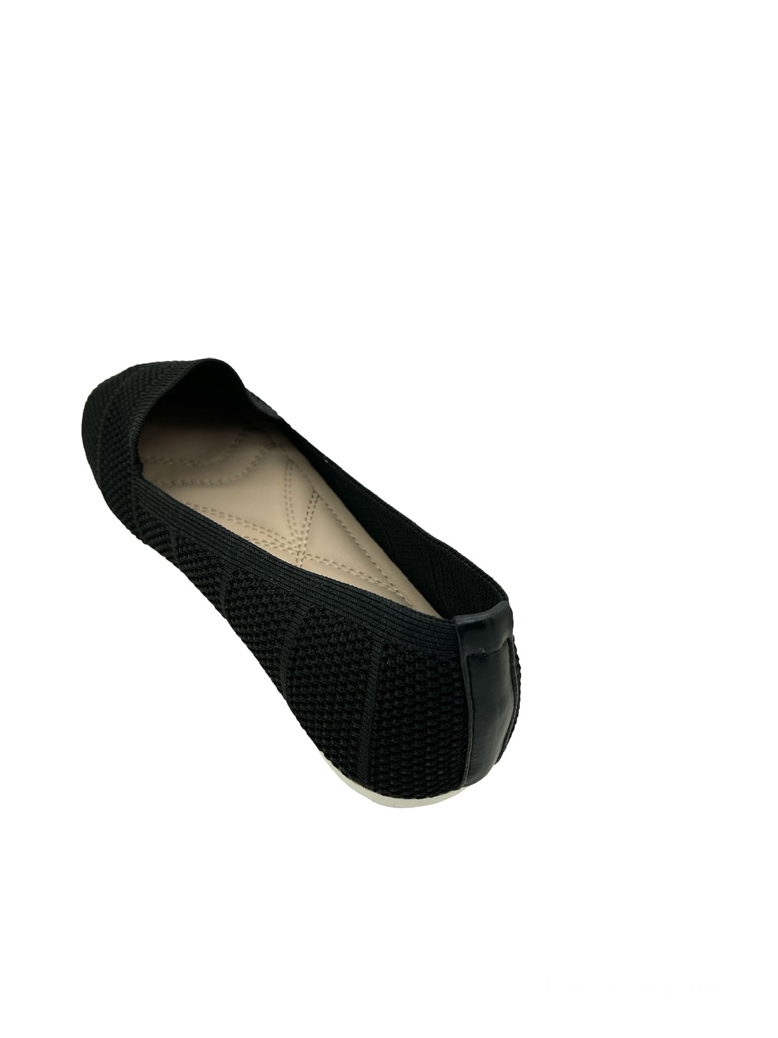 Victoria K Solid Knitted Textured Everyday Ladies Flats,