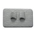 thumbnail image 2 of Alfombra de baño con patrón de olas 23.6x15.7 pulgadas, alfombra de puerta de microfibra absorbente y antideslizante para ducha y uso doméstico, 2 of 6