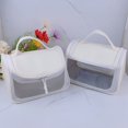 thumbnail image 4 of Bolsa de artículos de tocador de viaje de plástico: Bolsa de maquillaje transparente para cosméticos con gancho para colgar, 4 of 8