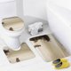 thumbnail image 4 of Donde viven los monstruos-theme 4-Piece Shower Curtain Set with Rugs, Waterproof Bathroom Decor Set Includes Bath Mat, U-Shaped Rug, Toilet Lid Cover and Curtain with Hooks, 4 of 6