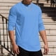 thumbnail image 4 of pstuiky camisa de manga larga para hombre, Camiseta informal de cuello redondo de punto para hombre, camiseta deportiva informal falsa, camiseta de cuello redondo de manga larga camisetas de hombre l, 4 of 8