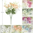 thumbnail image 3 of 6 Bundles Wildflowers Fake Daisy Outdoor Artificial Flowers UV Resistant Silk Wild Flower Bouquets Bulk Faux Plants Plastic Greenery for Decoration Vase Floral Spring Home Decor, 3 of 5