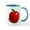 White/Blue Inside, variant on CafePress - Red Apple Fruit Mug - 11 oz Ceramic Mug - Novelty Coffee Tea Cup