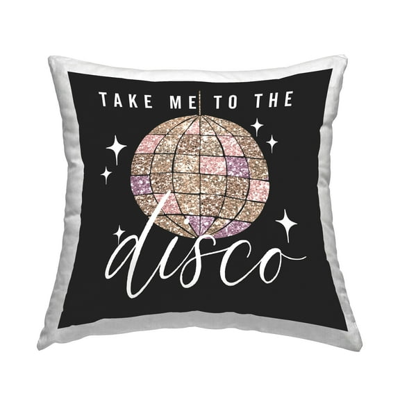 Stupell Industries Take Me To Disco Pattern Decorative Printed Throw Pillow, 18 x 18