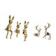 thumbnail image 5 of Conjunto De Figuras Familiares De Conejos Y Renos, Estatuas De Animales, Centro De Mesa, Escultura Decorativa Para Armario, Estantería, Decoración De Sala De Estar, 5 of 8