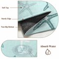 thumbnail image 4 of Teal Starfish Coastal Entryway Rug 2x3 Area Rug Washable Indoor Doormat Small Bathroom Rugs Non-Slip Low Pile Accent Throw Rugs Aqua Summer Beach Ocean Floor Carpet for Kitchen Bedroom Entrance, 4 of 9