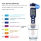 thumbnail image 5 of Ph/salinidad/temp/TDS/EC Medidor Analizador De Agua, Multifuncional 5 En 1 Probador De Agua Portátil, Laboratorio, 5 of 7