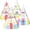 Pastel, variant on 32Pcs Colorful Party Hats for Kids Happy Birthday Cone Paper Hats Classroom Celebration Supplies Favors Pastel