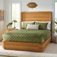 thumbnail image 2 of Better Homes & Gardens Juliet Curved Wood Platform Bed, Queen, Honey Brown, 2 of 8